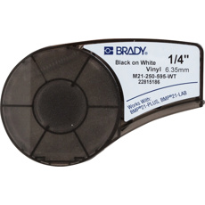 Картридж Brady M21-250-595-YL 6.35 мм/6.4 м винил, черный на желтом (brd139745)
